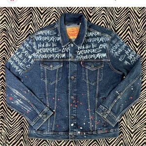 Levi’s x Handmaid's Tale Hulu Promo Trucker Jacket S Graffiti denim